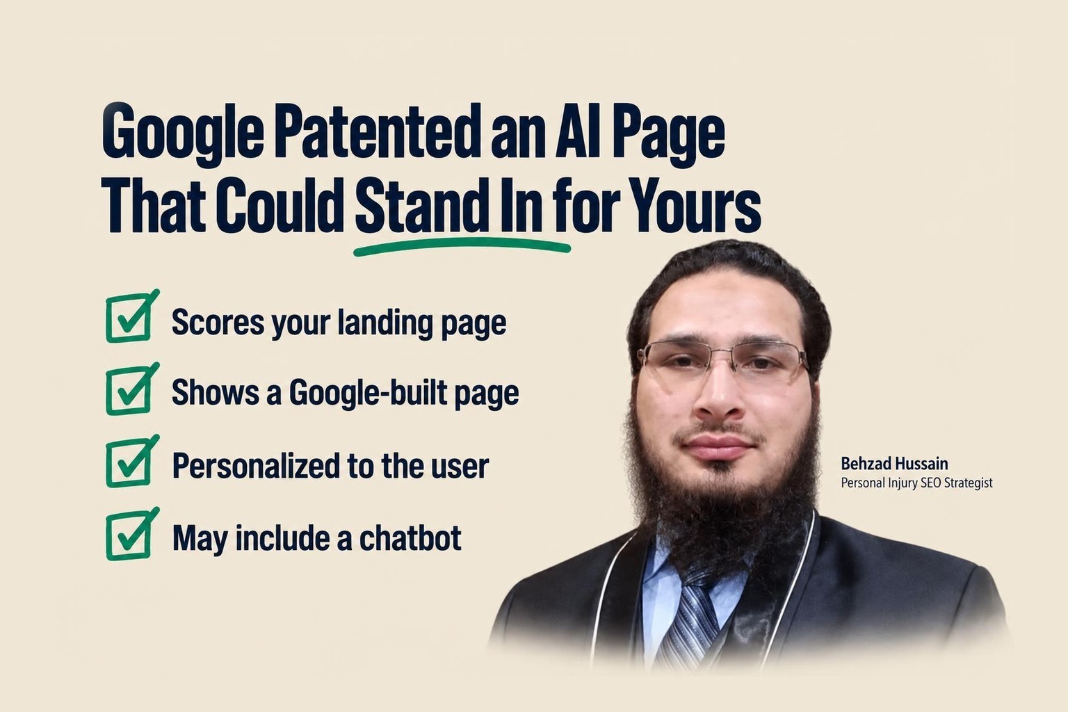 Google Patented an AI Page That Could Stand In for Yours: US 12,536,233 B1, Read Claim by Claim for PI Firm Owners